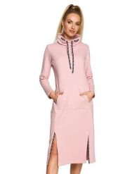 Made of emotion Sukienka w kolorze jasnoróżowym rozmiar: S. Różowe sukienki Made Of Emotion, s, bez wzorów, bez kołnierzyka, bez ramiączek, midi. Za 218.95 zł.