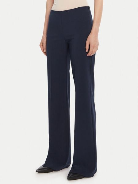 Rinascimento Spodnie palazzo CFC0125425003 Granatowy Wide Leg. Niebieskie spodnie materiałowe Rinascimento, bez wzorów, z materiału. Za 369.99 zł.