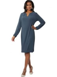 WITT WEIDEN Sukienka w kolorze granatowym rozmiar: 38. Niebieskie sukienki WITT WEIDEN, na co dzień, bez wzorów, bez kołnierzyka, bez ramiączek, midi, proste. Za 39.99 zł.