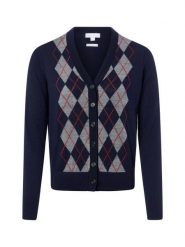 Brookshire sweter z wełny merynosowej Kobiety Wełna merino niebieski, L. Niebieskie swetry brookshire, l, bez wzorów, z wełny, biznesowe, bez ramiączek. Za 299.95 zł.
