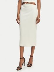 Guess Spódnica ołówkowa E6GD04 KG322 Kremowy Slim Fit. Białe spódnice Guess, s, z aplikacjami, z syntetyku, ołówkowe. Za 239.99 zł.