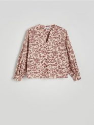 Bawełniana koszula - wielobarwny. Koszule Reserved, l, bez wzorów, z bawełny, bez kołnierzyka, bez ramiączek. Za 119.99 zł.