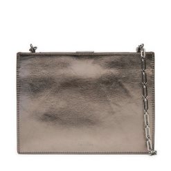 Torebka Calvin Klein. Szare kopertówki Calvin Klein, bez wzorów, bez dodatków. Za 309.99 zł.