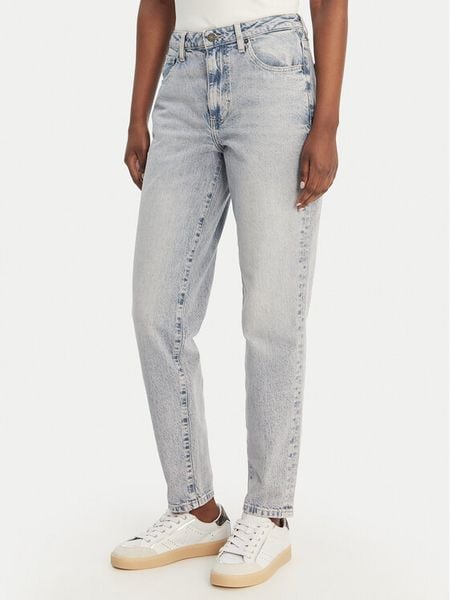 Guess Jeans Jeansy W6GA0D D5M57 Niebieski Straight Leg. Niebieskie jeansy Guess Jeans, m, z aplikacjami, z bawełny. Za 271.99 zł.