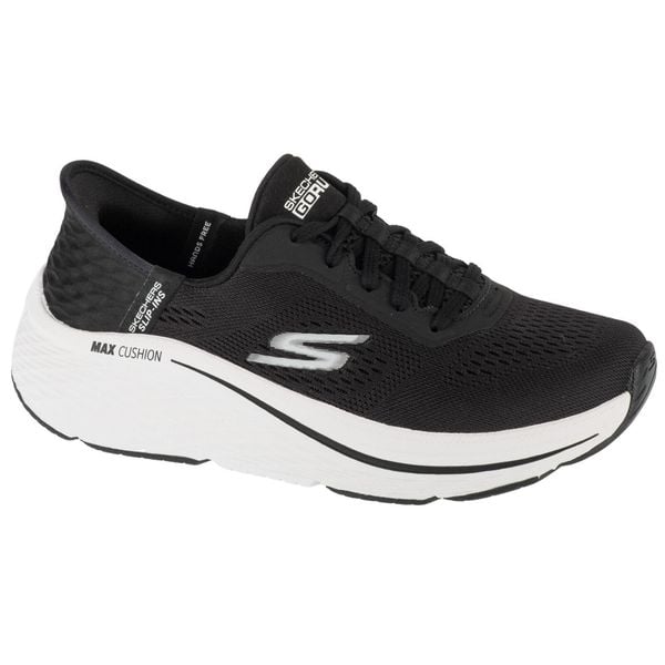 Buty sportowe damskie, Slip-Ins: Max Cushioning Elite 2.0 - Vanish. Czarne buty sportowe lifestyle Skechers, bez wzorów, sportowe, bez zapięcia, skechers sport. Za 509.99 zł.