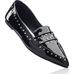 Buty wsuwane bonprix czarny. Baleriny marki bonprix. Za 69.99 zł.