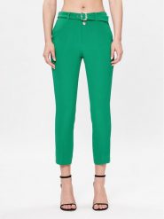 Liu Jo Spodnie materiałowe WA3188 T7896 Zielony Slim Fit. Zielone spodnie materiałowe Liu Jo, bez wzorów, z materiału. Za 459.99 zł.
