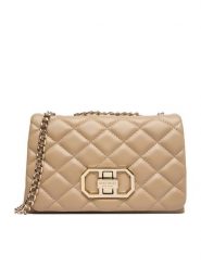 Nine West Torebka CEO-Siena-LDA8700 Beżowy. Brązowe kopertówki Nine West, bez wzorów, z materiału, wizytowe, bez dodatków. Za 169.99 zł.