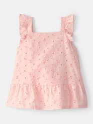 Carter's Top w kolorze jasnoróżowym rozmiar: 98. Różowe topy carter's, s, bez wzorów, z bawełny, bez kołnierzyka, bez ramiączek. Za 57.47 zł.