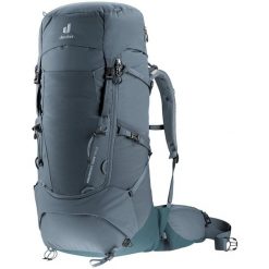 Plecak trekkingowy Deuter Aircontact Core 50+10 - graphit/shale. Szare plecaki Deuter, bez wzorów, bez dodatków. Za 1,080.99 zł.