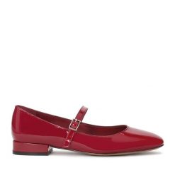 Baleriny Kazar. Czerwone baleriny Kazar, bez wzorów, bez obcasa, bez zapięcia. Za 549.00 zł.