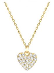 Glanzstücke München Pozłacany naszyjnik z zawieszką - dł. 40 cm rozmiar: onesize. Żółte naszyjniki Glanzstücke München, z materiału, z cyrkonią, pozłacane. Za 78.99 zł.