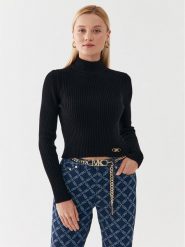 MICHAEL Michael Kors Sweter MF360P26V1 Czarny Slim Fit. Czarne swetry MICHAEL Michael Kors, l, bez wzorów, z wełny, bez ramiączek. Za 879.99 zł.