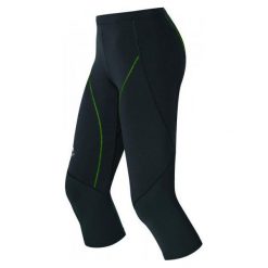 Odlo Damskie Legginsy Biegowe 3/4 Fury Black/Green S. Legginsy marki ODLO. W wyprzedaży za 148.00 zł.