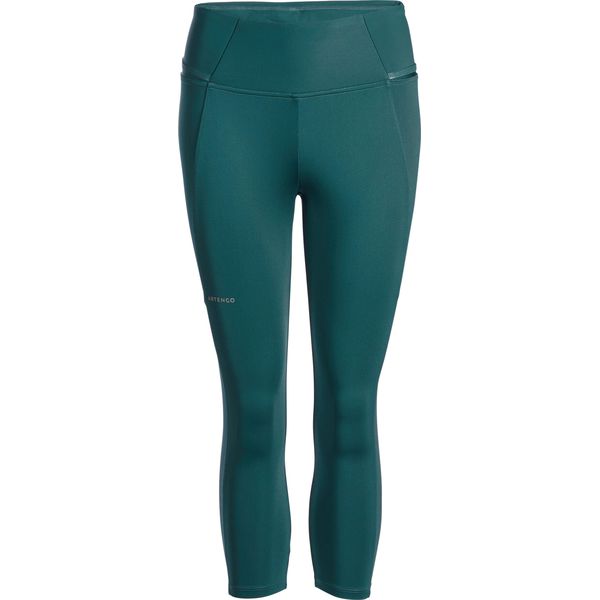 Krótkie legginsy do tenisa damskie Artengo Dry Hip Ball. Czarne legginsy KUIKMA, bez wzorów, z elastanu, sportowe, krótkie. Za 69.99 zł.