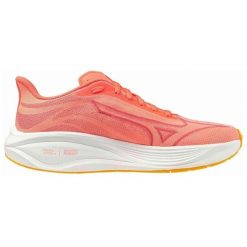 Buty do biegania damskie Mizuno Neo Cosmo striking coral/snow white/citrus. Brązowe buty do biegania Mizuno, bez wzorów, z materiału, bez zapięcia, do biegania. Za 349.99 zł.