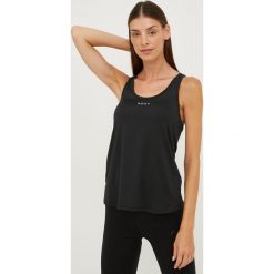 Roxy top treningowy Rock Non Stop kolor czarny. Czarne topy Roxy, l, bez wzorów, z materiału, rockowe, bez kołnierzyka, bez ramiączek. W wyprzedaży za 109.99 zł.