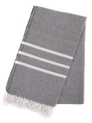 Towel to Go Chusta hammam w kolorze czarno-białym - 180 x 100 cm rozmiar: onesize. Białe chusty Towel to Go, bez wzorów, z bawełny. Za 60.99 zł.