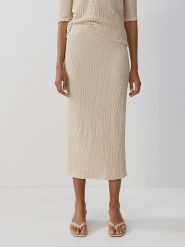 Someday Spódnica w kolorze beżowym rozmiar: 38. Brązowe spódnice someday., bez wzorów, midi. Za 127.65 zł.