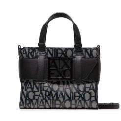 Torebka Armani Exchange. Czarne torebki klasyczne Armani Exchange, bez wzorów, klasyczne, bez dodatków. Za 729.99 zł.