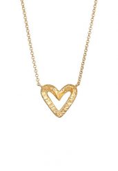 Elli Damski wisiorek z wyciętym sercem z młotkowanego srebra próby 925 Sterling Silver, pozłacany Naszyjniki 1 ct. Szare naszyjniki Elli, z materiału, pozłacane. Za 293.99 zł.