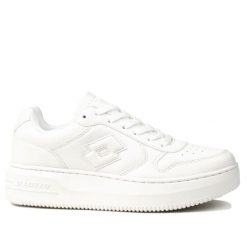 Buty damskie sportowe Lotto PALIOT PF OC. Białe buty treningowe Lotto, bez wzorów, z materiału, bez zapięcia, na fitness i siłownię. Za 119.00 zł.