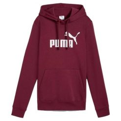 Bluza Puma Ess No. 1 Logo Hoodie Fl (S) Damskie. Czerwone bluzy z kapturem Puma, m, bez wzorów, z bawełny, z kapturem, do biegania. Za 168.99 zł.