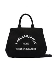 KARL LAGERFELD Torebka B2W50003 Czarny. Czarne torebki klasyczne KARL LAGERFELD, bez wzorów, z materiału, bez dodatków. Za 429.99 zł.