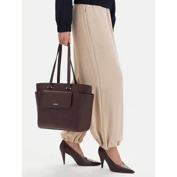 Torebka Lasocki. Brązowe shopper bag Lasocki, bez wzorów, bez dodatków. Za 239.99 zł.