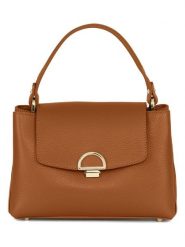 Mia Tomazzi Skórzana torebka "Ingegnoli" w kolorze jasnobrązowym - 25 x 19 x 9 cm rozmiar: onesize. Brązowe torebki klasyczne Mia Tomazzi, bez wzorów, z materiału, przez ramię, bez dodatków. Za 304.99 zł.