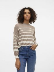Vero Moda Sweter w kolorze beżowym rozmiar: S. Brązowe swetry Vero Moda, s, bez wzorów, bez ramiączek. Za 66.00 zł.