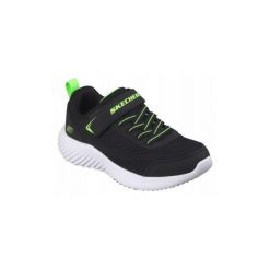 BUTY juniorki SKECHERS 403905L-BLK sportowe siatka rzep na co dzień 36. Czarne buty treningowe Skechers, bez wzorów, bez zapięcia. Za 179.00 zł.