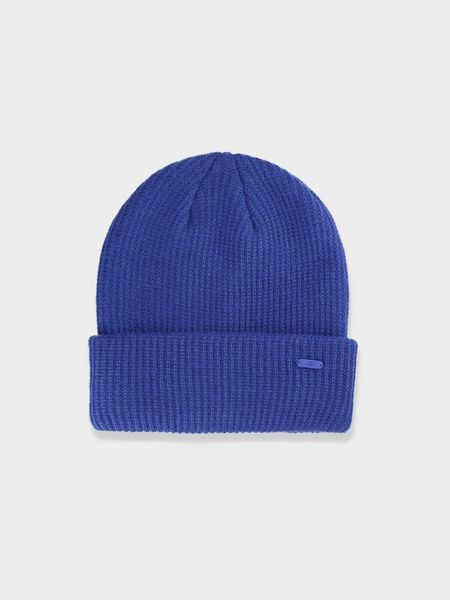 4F Czapka zimowa damska - niebieska M. Niebieskie czapki zimowe 4f, bez wzorów. W wyprzedaży za 4.99 zł.