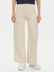 Gap Spodnie materiałowe 518140-00 Beżowy Baggy Fit. Brązowe spodnie materiałowe GAP, bez wzorów, z bawełny. Za 189.99 zł.