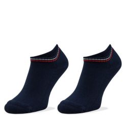 Stopki Tommy Hilfiger. Niebieskie skarpetki Tommy Hilfiger, bez wzorów. Za 59.99 zł.