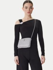 Guess Torebka J5BZ15 WG830 Srebrny. Szare kopertówki Guess, z aplikacjami, z syntetyku, wizytowe, bez dodatków. Za 279.99 zł.