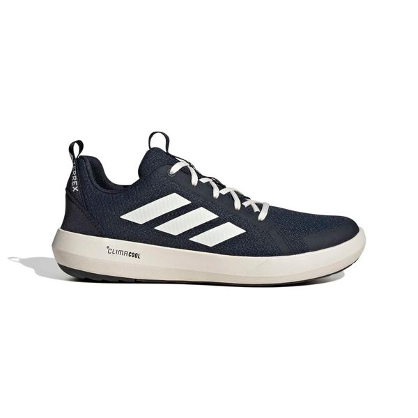 Buty trekkingowe adidas Terrex Boat Climacool. Białe buty trekkingowe adidas, z materiału, bez zapięcia. Za 382.80 zł.