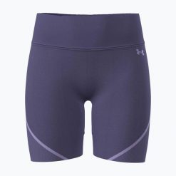 Spodenki treningowe damskie Under Armour Vanish Seamless. Fioletowe szorty sportowe Under Armour, bez wzorów, na fitness i siłownię. Za 239.99 zł.