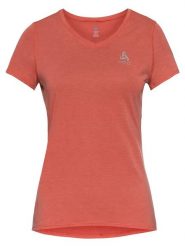 Odlo Koszulka sportowa "Ethel" w kolorze czerwonym rozmiar: XS. Czerwone t-shirty sportowe ODLO, xs, bez wzorów, z materiału, bez ramiączek, outdoorowe. Za 92.42 zł.