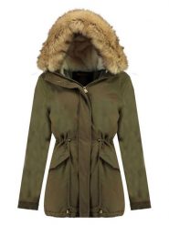 Geographical Norway Parka "Ampuria" w kolorze khaki rozmiar: XXL. Brązowe płaszcze Geographical Norway, xxl, bez wzorów, bez kaptura. Za 247.11 zł.