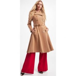 Płaszcz ELISABETTA FRANCHI. Brązowe płaszcze Elisabetta Franchi, bez wzorów, z wełny, bez kaptura. Za 5,389.00 zł.
