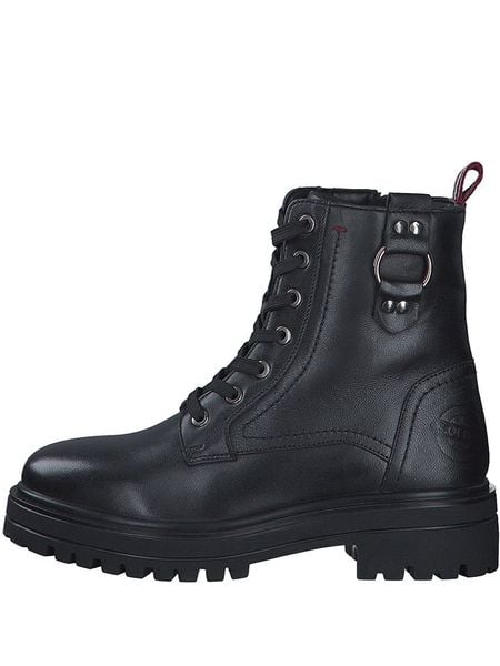 S.Oliver Skórzane botki w kolorze czarnym rozmiar: 39. Czarne botki S.Oliver, bez wzorów, bez obcasa, bez zapięcia. Za 294.97 zł.