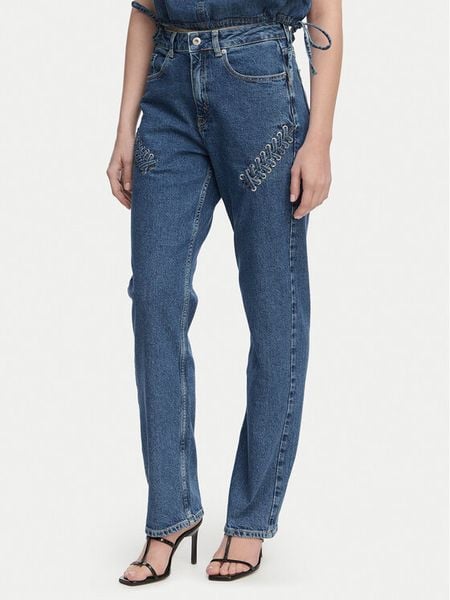 Karl Lagerfeld Jeans Jeansy B2W10086 Niebieski Straight Fit. Niebieskie jeansy Karl Lagerfeld Jeans, bez wzorów, z jeansu. Za 455.99 zł.