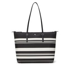 Torebka LAUREN RALPH LAUREN. Czarne shopper bag Lauren Ralph Lauren, bez wzorów, bez dodatków. Za 459.99 zł.