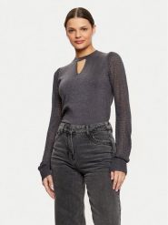 Morgan Jeansy 242-PSTRASS Szary Mom Fit. Szare jeansy Morgan, bez wzorów, z bawełny. Za 199.99 zł.