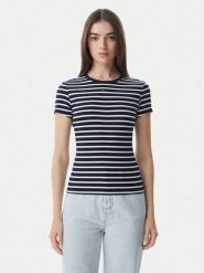 Tommy Jeans T-Shirt DW0DW17383 Granatowy Regular Fit. Niebieskie t-shirty Tommy Jeans, s, bez wzorów, z bawełny, bez kołnierzyka, bez ramiączek. Za 149.99 zł.
