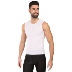 Tank top Kilpi Netty. Białe topy Kilpi, bez wzorów, sportowe, bez kołnierzyka, bez ramiączek. Za 112.21 zł.