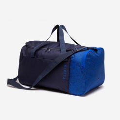 Second Life - Torba sportowa Essential 35 L - Stan Doskonały. Niebieskie torby sportowe Decathlon, bez wzorów, z materiału, na ramię. Za 30.99 zł.