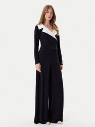 Joseph Ribkoff Kombinezon 253705 Czarny Wide Leg. Czarne sukienki Joseph Ribkoff, bez wzorów, z syntetyku, bez kołnierzyka, bez ramiączek. Za 1,099.00 zł.