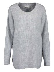 Blue Seven Sweter w kolorze jasnoszarym rozmiar: 36. Szare swetry Blue Seven, bez wzorów, ze splotem, bez ramiączek. Za 79.21 zł.